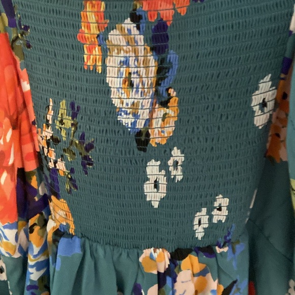 Anthropologie Moulinette Soeurs Floral Mint Green Dress 10 - Picture 8 of 9